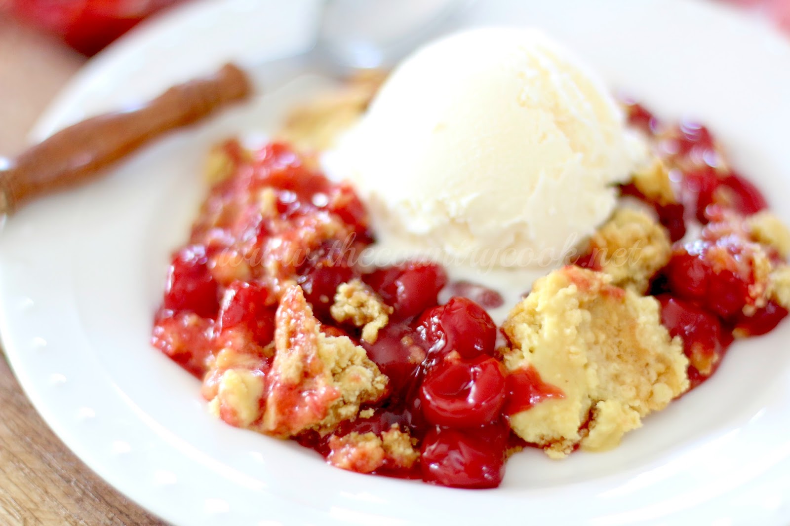 cherry crisp with cake mix